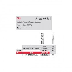 [C23.104.008] Fraise Carbure Tungstène Fissure 0.8 mm (x5) C23.104.008