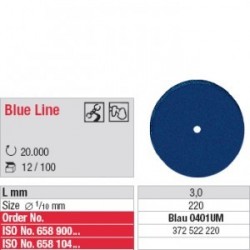 [BLAU0401UM-100] Polissoir Blue Line non monté Roue 22 mm (x100)