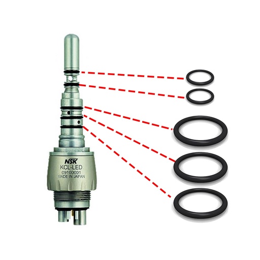 [Y900211] Joints pour raccord KCL - Type Kavo (x5) - NSK